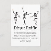 Little Boo Dancing Skeletons Diaper Raffle Insert (Vorderseite)