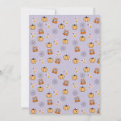 Little Boo dreht einen ersten Geburtstag zwischen Einladung (Rückseite)