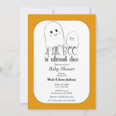 Little BOO Due Halloween Ghost Baby Dusche Einladung (Vorderseite)