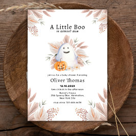 Little Boo Fall Boho Ghost Halloween Kinderdusche Einladung