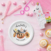 Little Boo Fall Herbst Pumpkin Baby Dusche Pappteller (Party)
