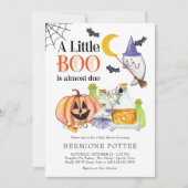 Little Boo Fast Due Ghost und Potion Baby Dusche Einladung (Vorderseite)