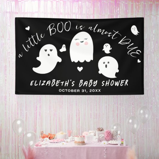 Little Boo fast due Halloween Baby Dusche Banner (Party)