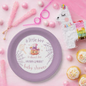 Little boo Fast Due Halloween Baby Girl Dusche Pappteller (Party)