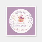 Little boo Fast Due Halloween Baby Girl Dusche Serviette (Vorderseite)