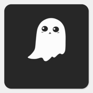 Little Boo Funny Meme Quadratischer Aufkleber