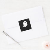 Little Boo Funny Meme Quadratischer Aufkleber (Umschlag)