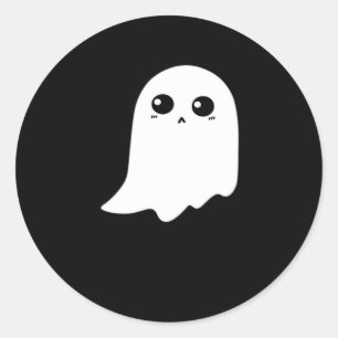 Little Boo Funny Meme Runder Aufkleber
