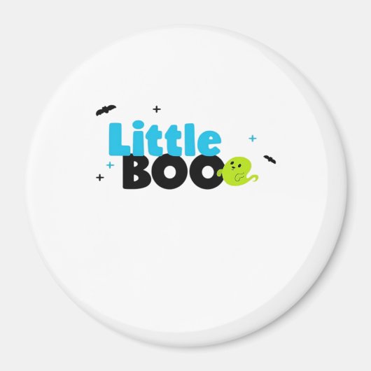 Little Boo Funny Retro Magnet (Vorne)