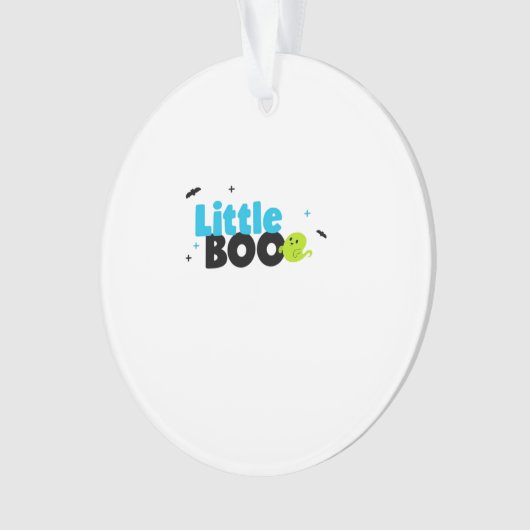 Little Boo Funny Retro Ornament (Vorderseite)
