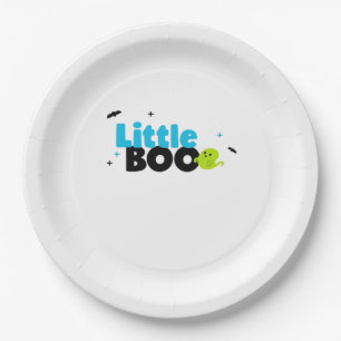 Little Boo Funny Retro Pappteller