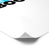 Little Boo Funny Retro Poster (Ecke)