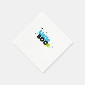 Little Boo Funny Retro Serviette (Ecke)