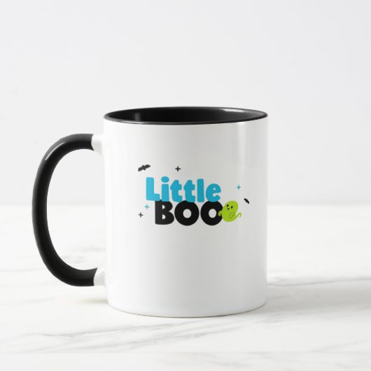 Little Boo Funny Retro Tasse (Links)