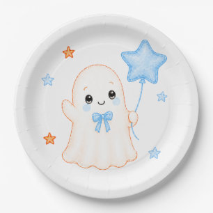 Little Boo Geist Jungen Halloween-Baby-Party Pappteller