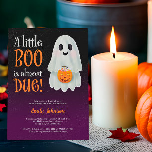 Little boo Geist Kürbiskuppel Halloween Babydusche Einladung
