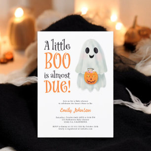 Little boo Geist Kürbiskuppel Halloween Babydusche Einladung
