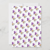 Little BOO Geist und Web Halloween Babydusche Einladung (Rückseite)