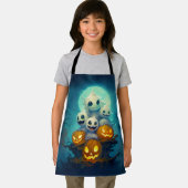 Little Boo Geister im dunklen Wald Halloween Schürze (Insitu)