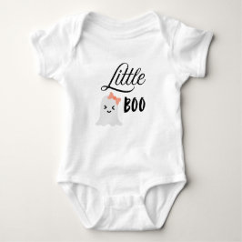 Little Boo Ghost Baby Bodysuit mit Peach Bow Baby Strampler
