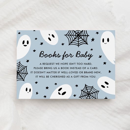 Little Boo Ghost Baby Shower Books für Baby Begleitkarte