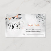 Little Boo Ghost Fall Babydusche Windelwanne Raffe Begleitkarte (Vorderseite)