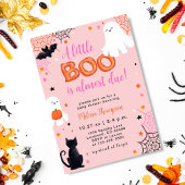 Little Boo Ghost Girl Halloween Baby Shower Einladung