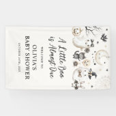Little Boo Ghost Halloween Baby Dusche Willkommen Banner (Horizontal)