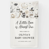 Little Boo Ghost Halloween Baby Dusche Willkommen Banner (Vertikal)