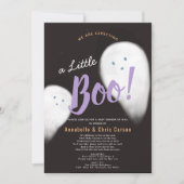 Little Boo Ghost Halloween Baby Show by Mail Einladung (Vorderseite)