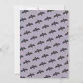 Little Boo Ghost Halloween Blue Boy Birthday Einladung (Rückseite)