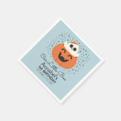 Little Boo Ghost Halloween Boys Geburtstag Serviette (Ecke)