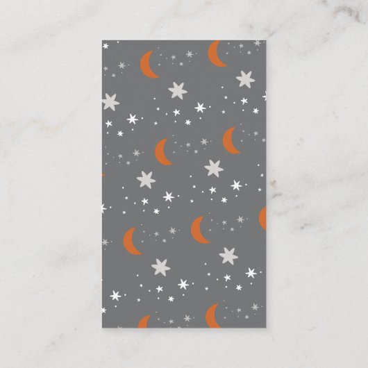 Little Boo Ghost Halloween Diaper Raffle Visitenkarte (Rückseite)