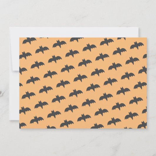 Little Boo Ghost Halloween Foto Einladung (Rückseite)