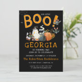 Little Boo | Ghost Halloween Geburtstagsparty (Stehend Vorderseite)