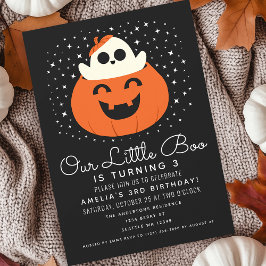 Little Boo Ghost Halloween Kids Niedliche Geburtst Einladung