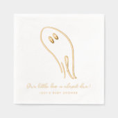 Little Boo Ghost Illustration Servietten Mit Folie (Vorderseite)