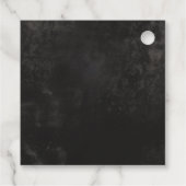 Little Boo Ghost mit Hexenhut-Baby-Dusche Geschenkanhänger (Rückseite)