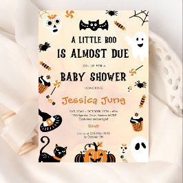 Little Boo Ghost Pumpkin Halloween Baby Shower Einladung