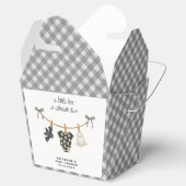 Little Boo Gingham Halloween Baby Shower Geschenkschachtel (Geöffnet)