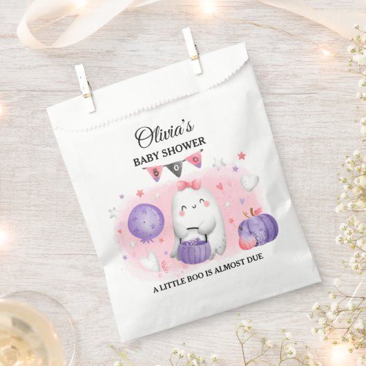 Little Boo Girl Halloween Baby Shower Fevor Bags Geschenktütchen (Ausgeschnitten)