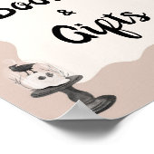 Little Boo Gothic Baby Duschbücher und Geschenke U Poster (Ecke)