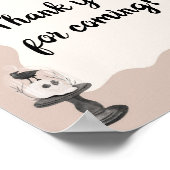 Little Boo Gothic Baby Dusche Danke, dass Sie unte Poster (Ecke)