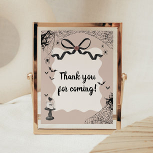 Little Boo Gothic Baby Dusche Danke, dass Sie unte Poster