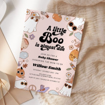 Little Boo Groovy Halloween Ghost Baby Shower