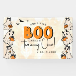 Little Boo Halloween 1. Geburtstag Banner