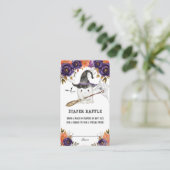 Little Boo Halloween Baby Duschdusche Windeln Raff Begleitkarte (Stehend Vorderseite)