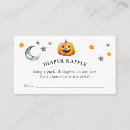 Little Boo Halloween Baby Duschdusche Windeln Raff Begleitkarte