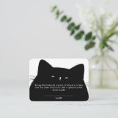 Little Boo Halloween Baby Duschdusche Windeln Raff Begleitkarte (Stehend Vorderseite)