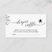 Little Boo Halloween Baby Duschdusche Windeln Raff Begleitkarte (Vorderseite)